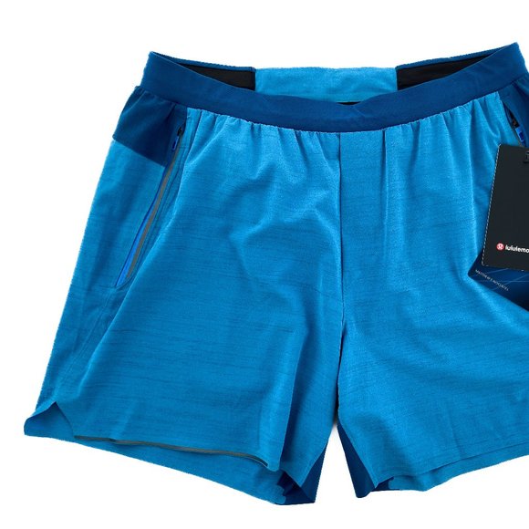 RARE NWT LULULEMON Switch Up Short 6'' Running Gym Workout Hiking Blue Swift XL - Picture 11 of 11